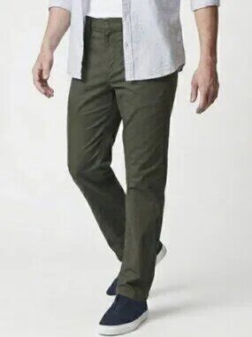 English Laundry Mens Chino Pants size.40x29 Green Straight Leg Cotton Casual NWT
